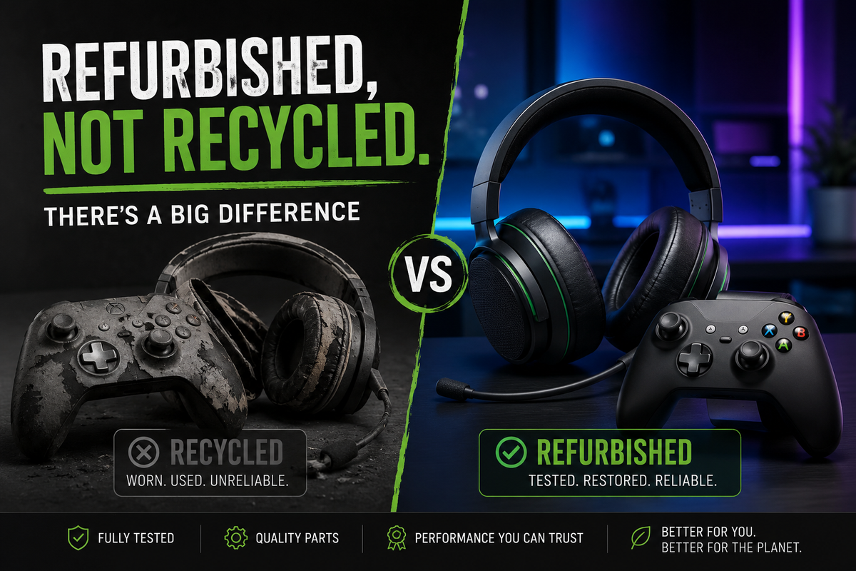 Refurbished, Not Recycled. There's a Big Difference
