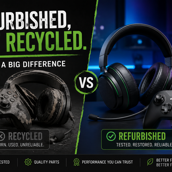Refurbished, Not Recycled. There's a Big Difference