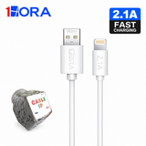 1HORA CAB243 USB-A to Lightning Charging Cable – Bulk Plastic Can