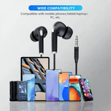 1HORA AUT123 Wired Earbuds with Mic, 3.5mm Headphones