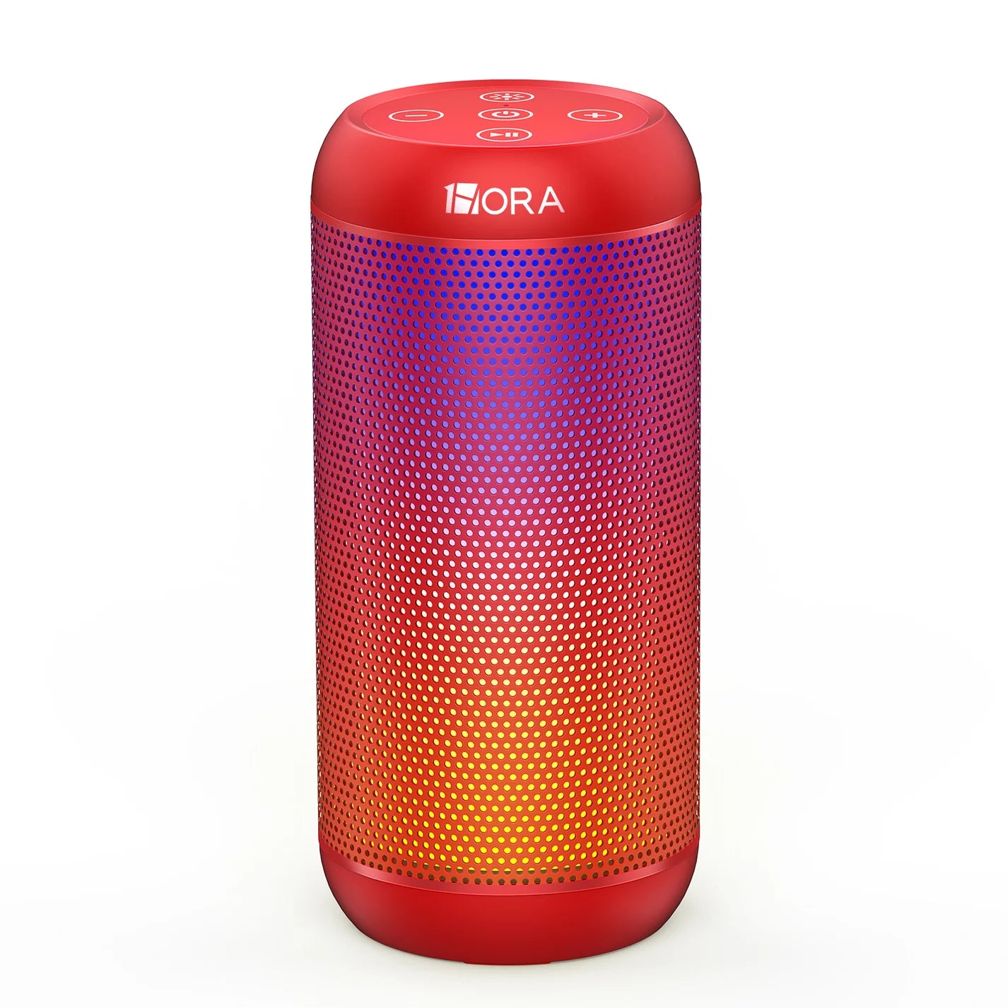 1Hora BOC242 Bluetooth Speaker 10W Portable – Loud Bass, IPX5 Waterproof, LED Lights, Wireless BT 5.1, 12H Playtime, Outdoor Party Speaker