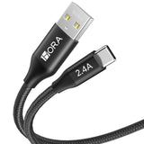 CAB249 1M USB-A to USB Type-C Braided Cable