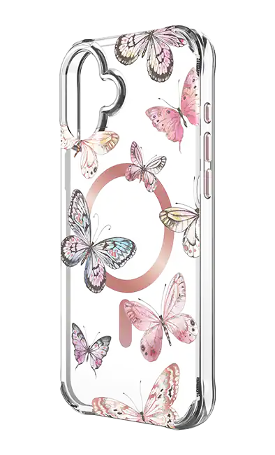 Karma by Body Glove Pink Butterflies with MagSafe Case - iPhone 16 Plus