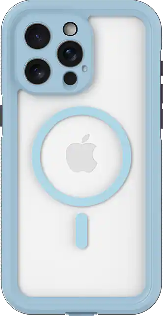 Body Glove Tidal Waterproof with MagSafe Case for iPhone 15 Pro Max | Color: Clear/Blue Body Glove Tidal Waterproof with MagSafe Case for iPhone 15 Pro Max | Color: Clear/Blue