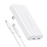 GAR323 GaN 65W 2-Port Fast Charger with Type-C Cable