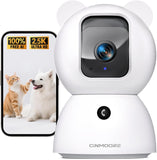 CiNMOORE C2LU 2.5K Indoor Security Camera – 360° Pan & Tilt, AI Tracking, Night Vision