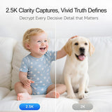 CiNMOORE C2LU 2.5K Indoor Security Camera – 360° Pan & Tilt, AI Tracking, Night Vision