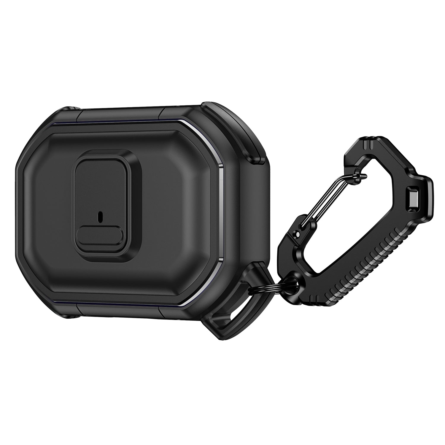 For AirPods Pro Switch Button Hybrid with Belt Loop - Black