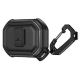 For AirPods Pro Switch Button Hybrid with Belt Loop - Black
