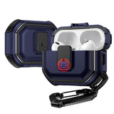 For AirPods Pro Switch Button Hybrid with Belt Loop - Blue