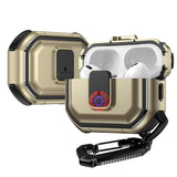 For AirPods Pro Switch Button Hybrid with Belt Loop - Gold