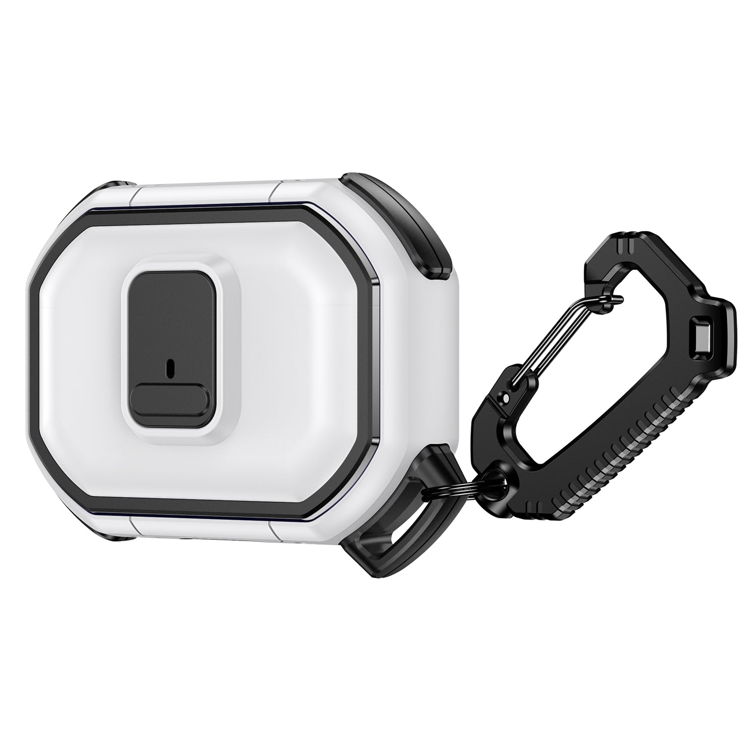 For AirPods Pro Switch Button Hybrid with Belt Loop - White