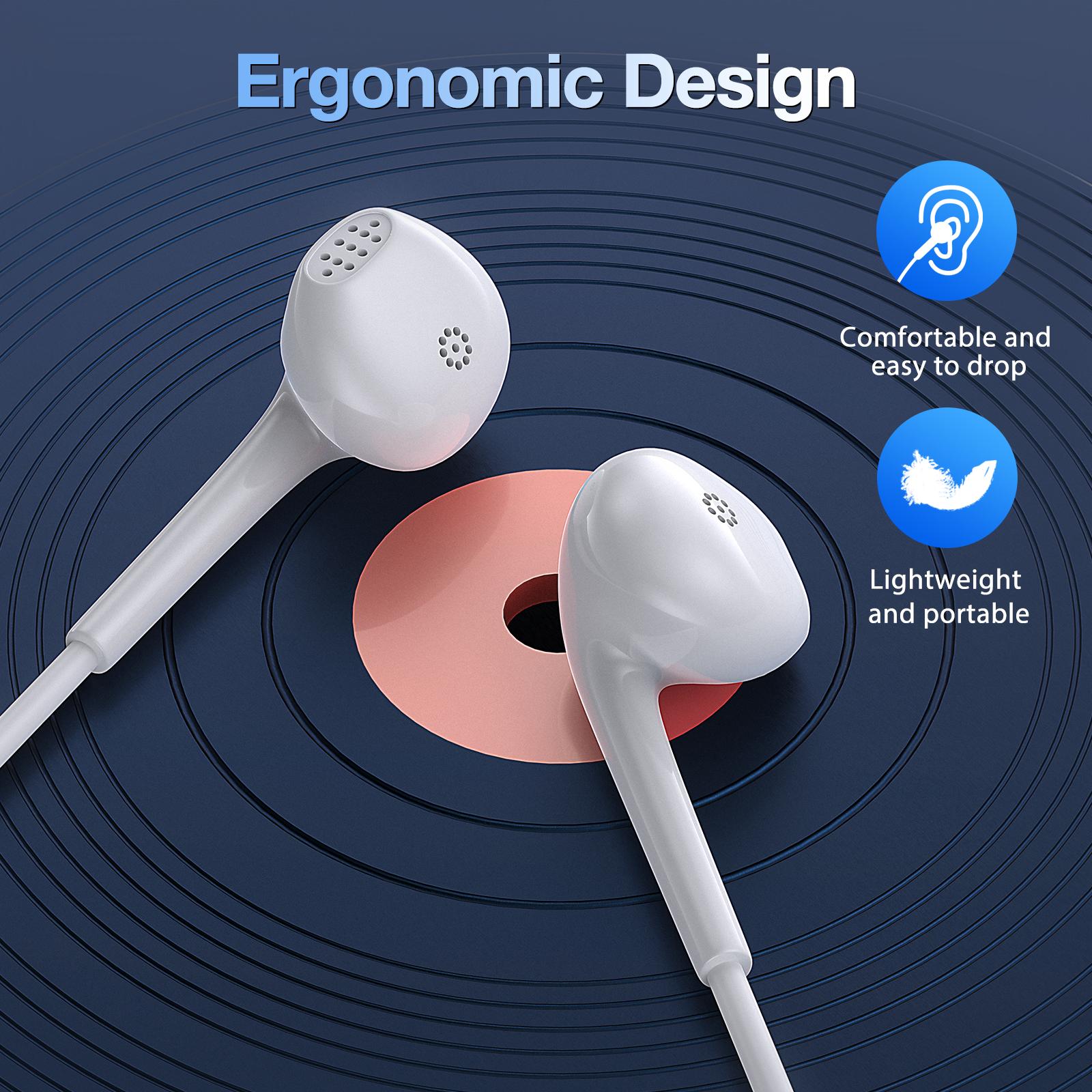 AUT124 USB-C Wired Earphones with Mic
