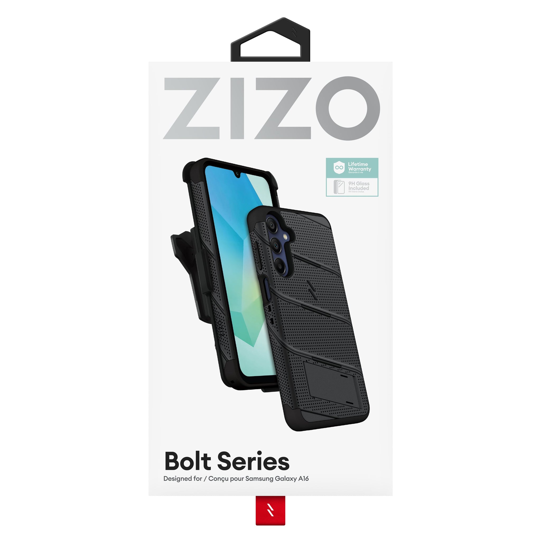 Galaxy A16 5G ZIZO BOLT Bundle Case with Tempered Glass