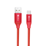 CAB249 1M USB-A to USB Type-C Braided Cable