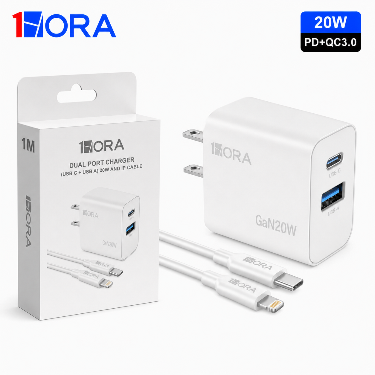 GAR163 20W 2-Port Fast Charger