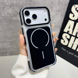 MagSafe Compatible Clear Hybrid Phone Case with Reinforced Camera Protection