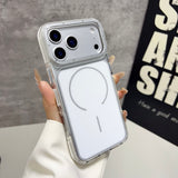 MagSafe Compatible Clear Hybrid Phone Case with Reinforced Camera Protection