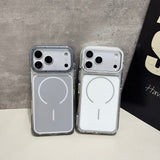 MagSafe Compatible Clear Hybrid Phone Case with Reinforced Camera Protection