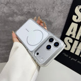 MagSafe Compatible Clear Hybrid Phone Case with Reinforced Camera Protection