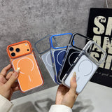 MagSafe Compatible Clear Hybrid Phone Case with Reinforced Camera Protection