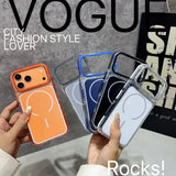 MagSafe Compatible Clear Hybrid Phone Case with Reinforced Camera Protection