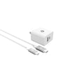 Powerlab Wall Bundle 32W Dual Port Wall Charger w/ 6ft Lightning to USB-C Cable