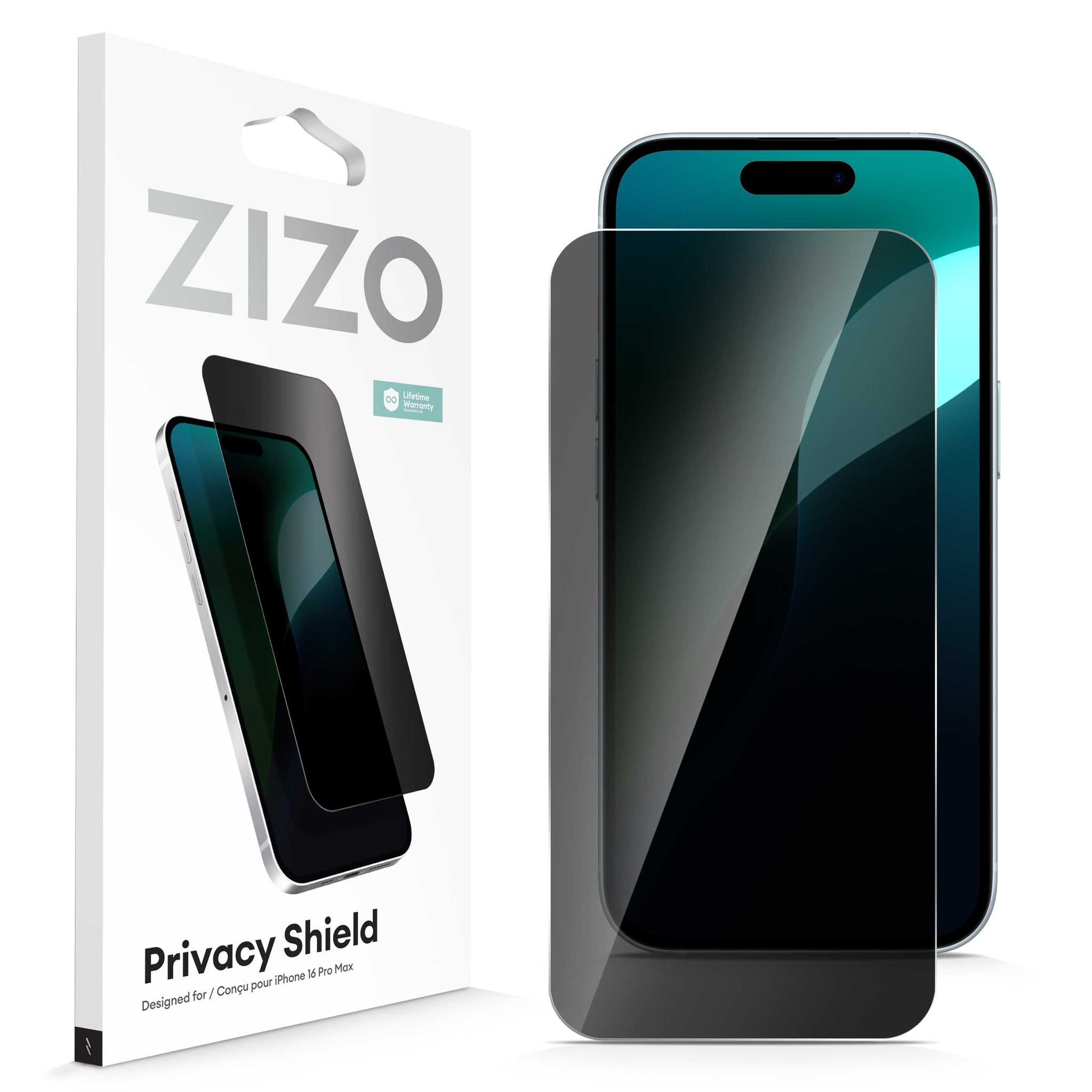 iPhone 16 Pro Max - ZIZO PRIVACY Tempered Glass Screen Protector