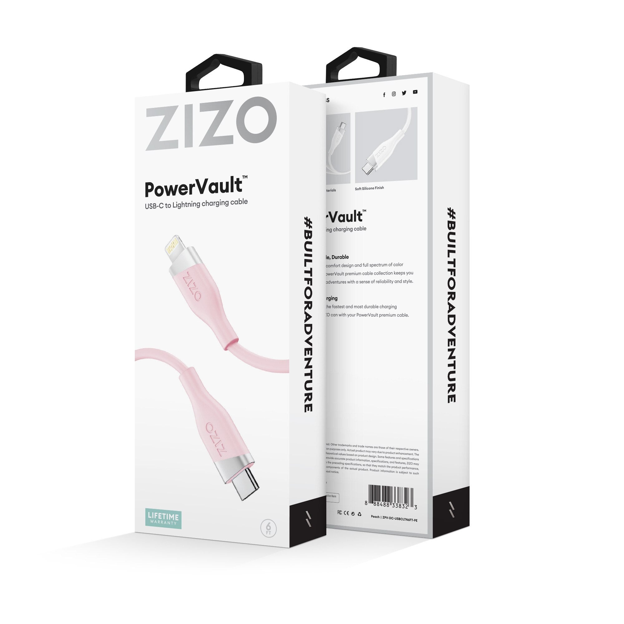 ZIZO PowerVault Cable USB-C to Lightning 6FT