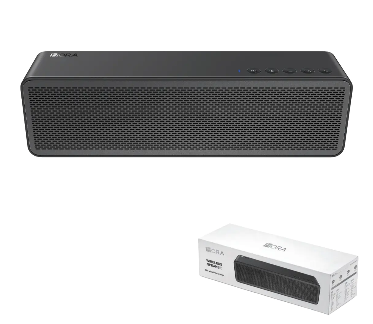 1 HORA BOC250 Compact Bluetooth Speaker – 20W Portable Wireless Speaker with Bluetooth 5.3, USB, TF & AUX