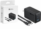 65W GaN Fast Charger GAR322 with 3 Ports – USB-C PD Fast Charging Block for iPhone, Android & MacBook
