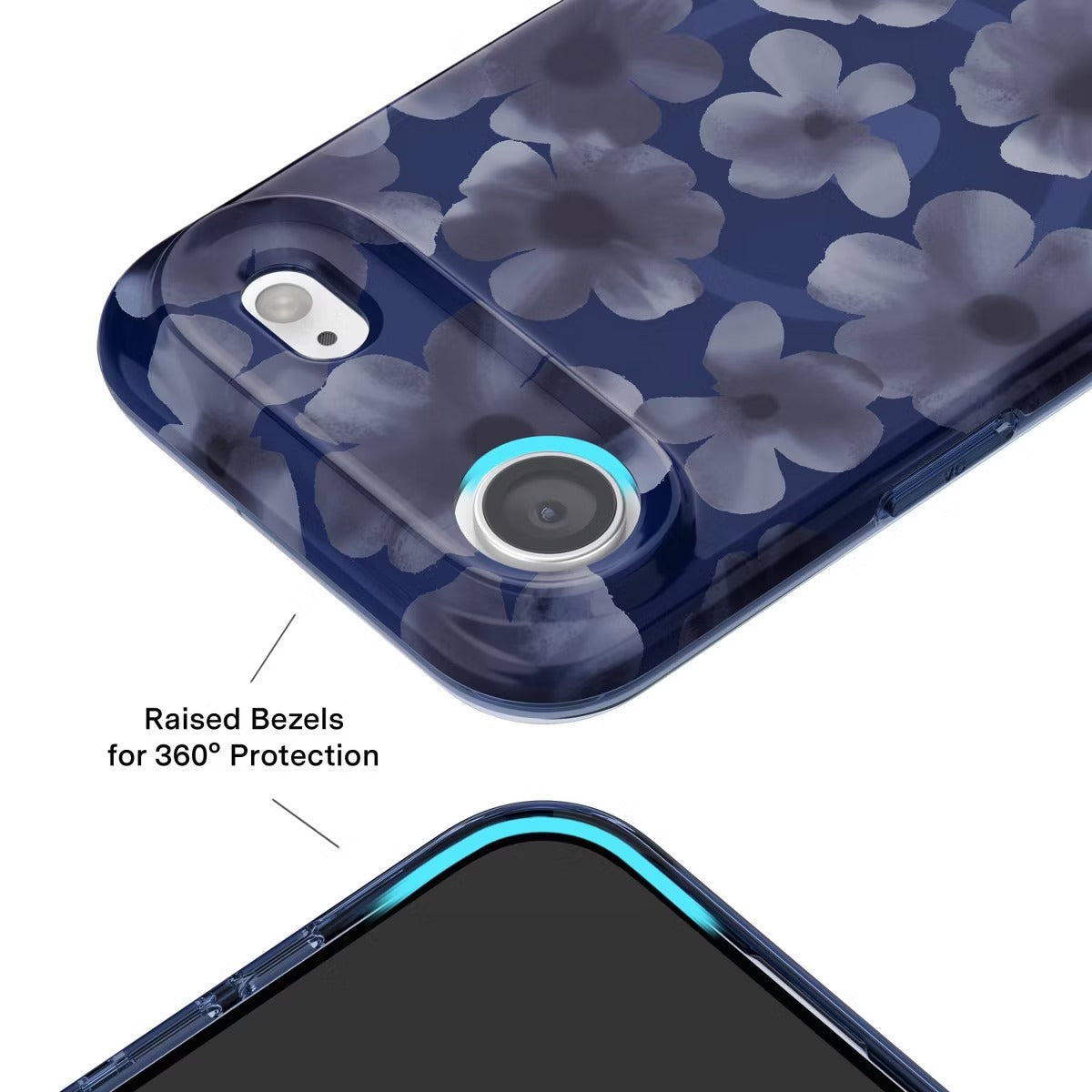 Velvet Caviar Midnight Blossom iPhone Case | MagSafe | 10ft Drop Protection | Slim Floral Designer Case