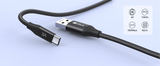 CAB262 1M Braided USB-A to USB Type-C Cable