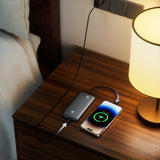 BAT101 10000mAh 22.5W Compact Power Bank with Built-in Cables