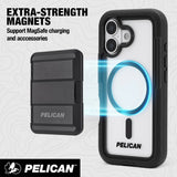 Pelican Voyager Clear for iPhone 17 Series -Black MagSafe