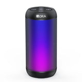 1Hora BOC242 Bluetooth Speaker 10W Portable – Loud Bass, IPX5 Waterproof, LED Lights, Wireless BT 5.1, 12H Playtime, Outdoor Party Speaker