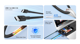 CAB273 1M USB Type-C to Lightning Polyester Braided Cable