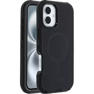 OtterBox - Defender Pro Series Case with MagSafe - iPhone 16 Plus - Black