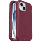 OtterBox Defender Pro MagSafe Case for iPhone 15/14/13 – Heavy Duty Shockproof Protective Cover (Dark Pink)