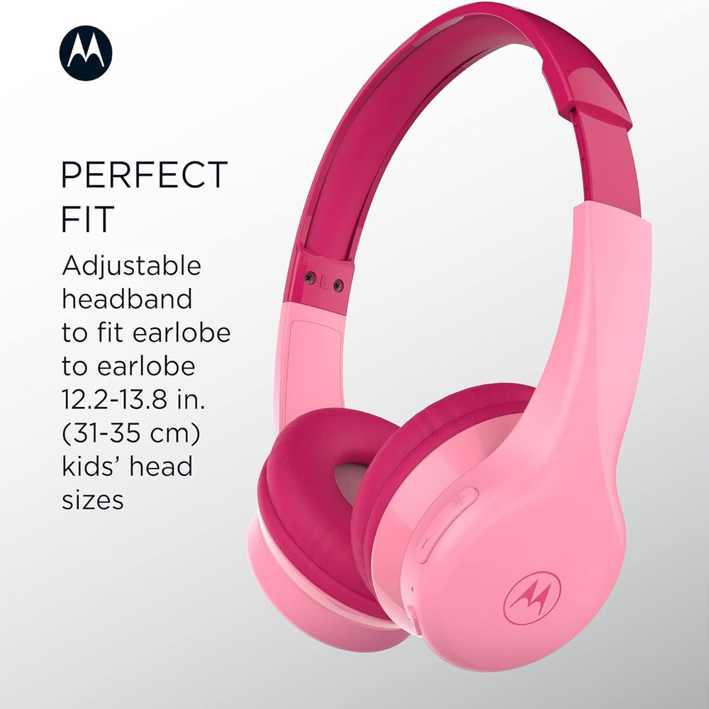 MOTOROLA JR300BT KIDS ON-EAR HEADPHONES - PINK (LANE B RACK 8)