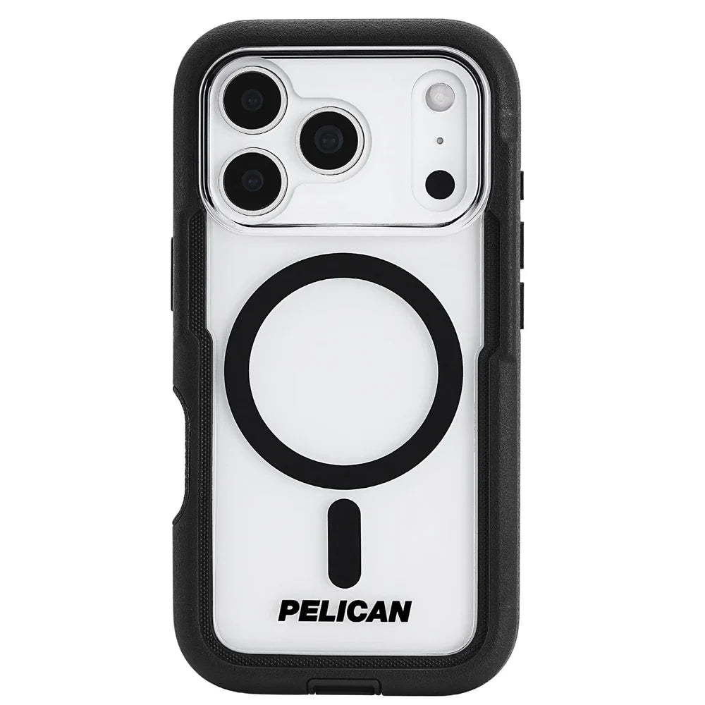 Pelican Voyager Clear for iPhone 17 Series -Black MagSafe